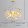 French creative branch crystal living room and dining room chandelier