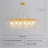 French creative branch crystal living room and dining room chandelier