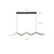 Creative minimalist wave restaurant chandelier
