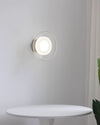 Italian style minimalist glass entrance corridor background wall lamp