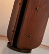 Wabi-sabi style solid wood bedroom table lamp