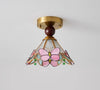 French retro creative butterfly aisle ceiling lamp