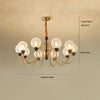 American retro solid wood living room chandelier