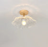 Retro lotus leaf aisle ceiling lamp