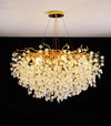 French light luxury glass living room chandelier