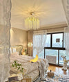 Creative golden tree branch crystal living room bedroom chandelier
