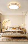 Solid wood LED ceiling light