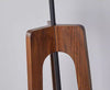 Solid wood tripod table lamp