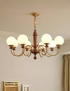 Vintage solid wood magic beans chandelier