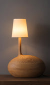 Medieval style solid wood bedroom table lamp