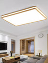 Solid wood LED ceiling light