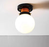 Japanese retro glass ball aisle ceiling lamp