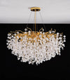 French light luxury glass living room chandelier