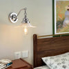 French retro glass bedroom bedside corridor wall lamp