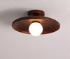 Japanese solid wood corridor aisle ceiling lamp