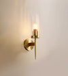 Full copper glass bedside aisle wall lamp