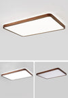 LED solid wood bedroom ceiling lamp