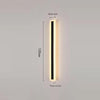 Black strip LED courtyard aisle wall light