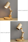 Japanese style log creative table lamp