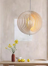 Japanese style rotating ring chandelier