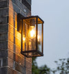 Black outdoor waterproof courtyard garden exterior villa wall lamp
