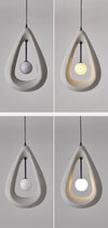 Wabi-sabi style water drop dining pendant lamp