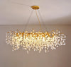 French light luxury glass living room chandelier