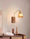 Vintage Walnut Corridor Bedside Wall Lamp