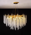 Creative golden tree branch crystal living room bedroom chandelier
