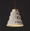 Japanese style micro cement bedroom bedside chandelier