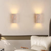 Japanese style yellow travertine stripe bedroom corridor wall lamp
