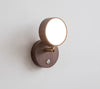 Rotatable bedroom solid wood wall lamp