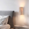Japanese style yellow travertine stripe bedroom corridor wall lamp