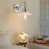 French retro glass bedroom bedside corridor wall lamp