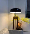 Solid wood tripod table lamp