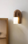 Creative personality solid wood wall lamp