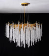 Creative golden tree branch crystal living room bedroom chandelier