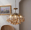 French retro glass chandelier