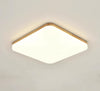 Ultra-thin solid wood LED ceiling light