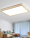 Solid wood LED ceiling light