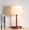 Japanese style solid wood bedside table lamp