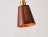 Solid wood all-copper small chandelier