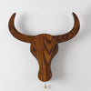 Solid wood cow head aisle wall lamp