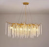 Creative golden tree branch crystal living room bedroom chandelier