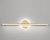 Creative geometric long strip mirror front wall lamp