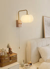 Creative cotton shape solid wood wall lamp