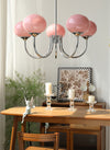 Cream Bauhaus Glass Chandelier