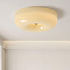 French style cream wind glass ceiling light