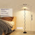 Pleated vintage floor lamp