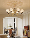 American retro solid wood living room chandelier